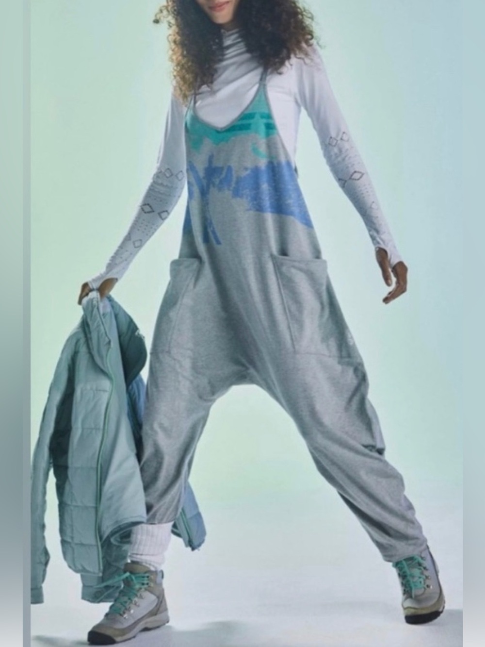 Free People Movement Women's Hot Shot Onesie Printed
